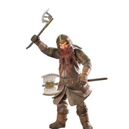 Lord Of The Rings ROTK Gimli 9 Poseable アクションフィギュア (2004 ToyBiz) ドール 人形 フィギュア
