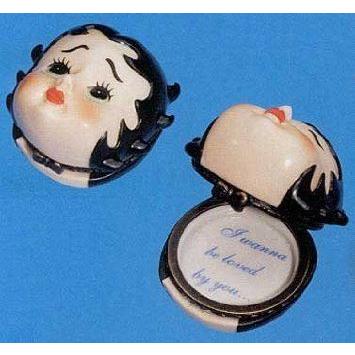 Madame Alexander (マダムアレクサンダー) Collectibles Betty Boop Head Porcelain Box ドール 人形 フ