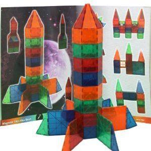 Magnetic Stick N Stack 36 full color page Idea book with over 100 structure ideas ブロック おもち