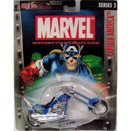 Maisto (マイスト) ~ Marvel ~ Motorcycle 寄せあわせ ~ Captain America (Series 2) ミニカー ミニチ フィギュア-フィギュア本体