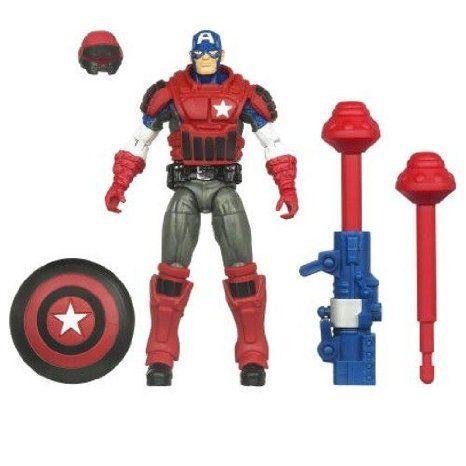 Marvel (マーブル) Captain America (キャプテンアメリカ) With Swat Armor フィギュア おもちゃ 人形の画像
