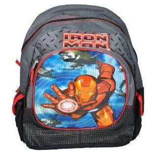 Marvel (ビー玉) IRON MAN Backpack / School Bag with 2 Compartments, 2 Side Accessory Pocket and フィギュア-フィギュア本体