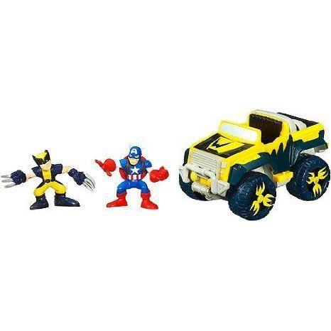 Marvel (マーブル) Super Hero (スーパーヒーローズ) Squad OFF-ROAD AVENGER with WOLVERINE and CAPTAI