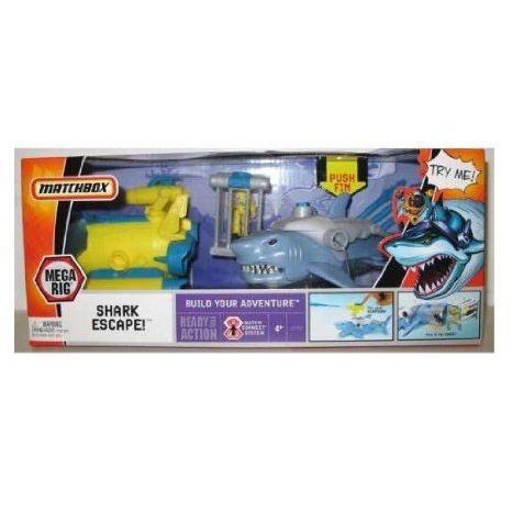 Matchbox (擦り付け木ボックス席) Mega Rig Adventure Pack: Shark Escape ミニカー 細密画 ひな型 プレイセ