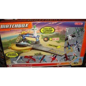 Matchbox (マッチボックス) Skybusters Supersonic Airport プレイセット with 10 Planes ミニカー ミニ