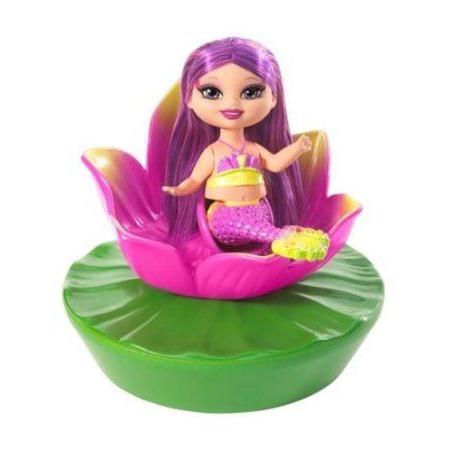 Mattel (マテル社) Barbie(バービー) Mermaid Open Lotus Purple お人形さん あやつり人形 図形 フィギュア-フィギュア本体