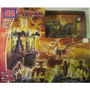 MEGA BLOKS Dragons Elementals: Tempest Ghost Dragon (98004) ブロック おもちゃ