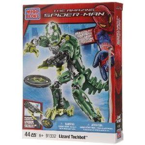 Mega Brands - Spider-Man (スパイダーマン) 4 Mega Bloks (メガ立ちはだかる) Construction Set Techbot Cas ゲーム、おもちゃ-フィギュア-フィギュア本体
