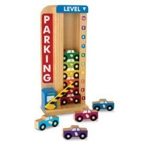 Melissa \u0026 Doug (メリッサ＆ダグ　メリッサ アンド ダグ) Stack and Count Parking Garage ブロック おも
