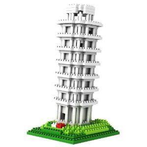 Micro Blocks, Leaning Tower of Pisa Model, Small Building Block Set, Nanoblock (ナノブロック) Comp