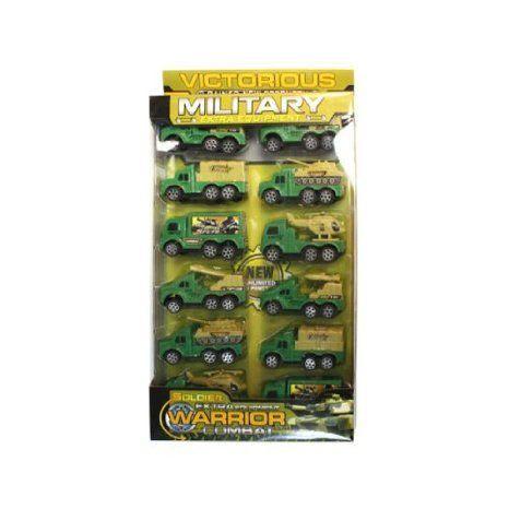 Military Toy トラック Set - Case of 6 ミニカー ミニチュア 模型 プレイセット自動車 ダイキャスト