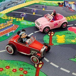 Minnie \u0026 Mickey Play Mat \u0026 Vehicles Play Set ミニカー ミニチュア 模型 プレイセット自動車 ダイキャ