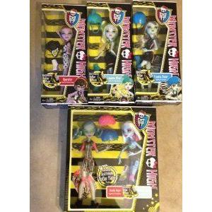 Monster High (モンスターハイ) Roller Maze Set of All 5: Abbey, Ghoulia, Frankie, Lagoona, Operetta