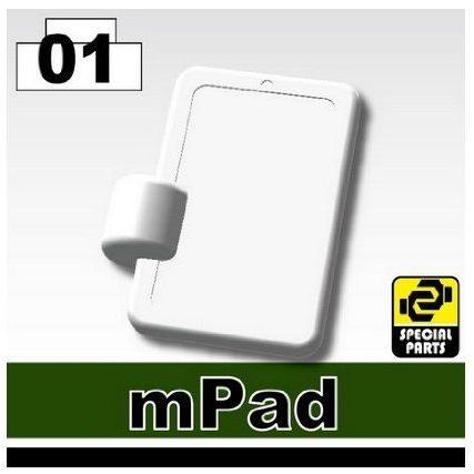 mPad (White) - LEGO (レゴ) Compatable Piece ブロック おもちゃ