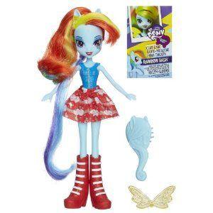 My Little Pony (マイリトルポニー) Equestria Girls - Rainbow Dash Doll お人形さん あやつり人形 図形 フィギュア-フィギュア本体