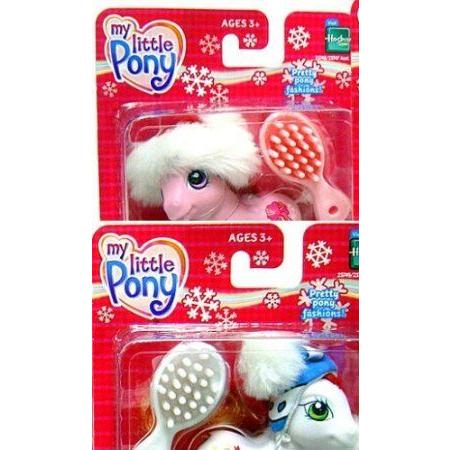 My Little Pony (マイリトルポニー) Winter Holiday Christmas with Hat, 4 Furry Boots and Brush! Ribb