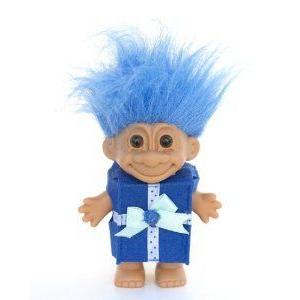 My Lucky Present Troll Doll Blue Hair ドール 人形 フィギュア