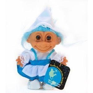 My Lucky Troll from HOLLAND - Blue Hair お人形さん あやつり人形 図形 フィギュア-フィギュア本体