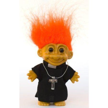 My Lucky Troll PRIEST Troll Doll (Orange Hair) ドール 人形 フィギュア