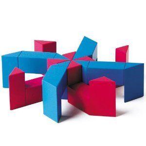 Naef Ponte， Magenta/Blue ブロック おもちゃ