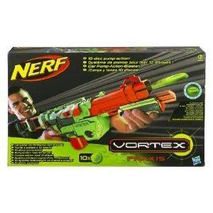 Nerf 32216 - Nerf Vortex Praxis 10- Disc Pump Action フィギュア おもちゃ 人形