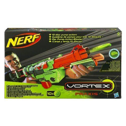 Nerf 32216 - Nerf Vortex Praxis 10- Disc Pump Action フィギュア おもちゃ 人形_1