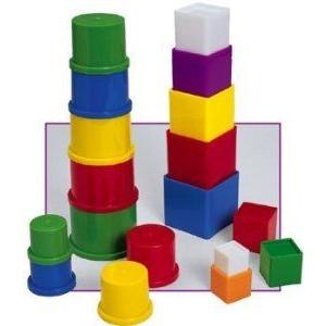 Nesting Cups \u0026 Stack-Up Cubes 立ちはだかる 手あそび フィギュア-フィギュア本体