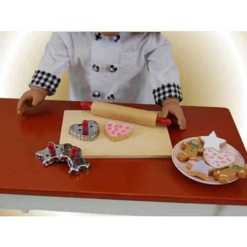 New Baking Tools Accessory Set + 6 Piece Cookies for 18 American Girl (アメリカンガール) Dolls ド_1