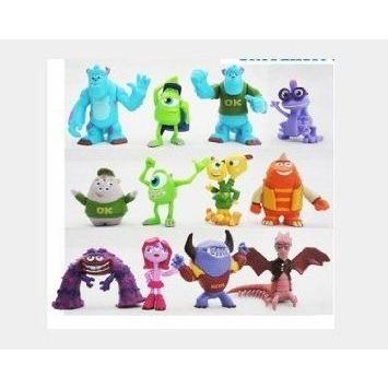 New Disney (ウォルトディズニー) Pixar (ピクサー) Monsters Inc. University Deluxe Figurine Play Set 12pcs
