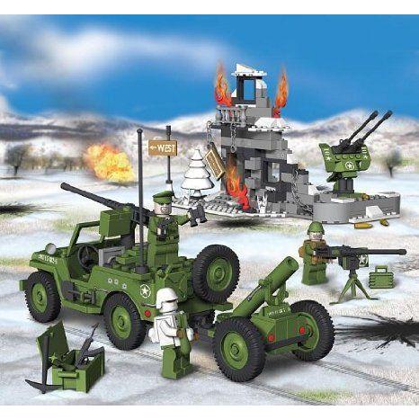 New! COBI Jeep Willys MB Normandy Mountain Terrain 300 Piece Building Block Set ブロック おもちゃ_1