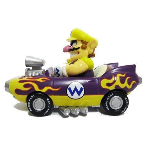 Nintendo Mario Kart Wii Pull-Back Car Mini Figure - 3 Wario (Japanese Import) フィギュア ダイキャ