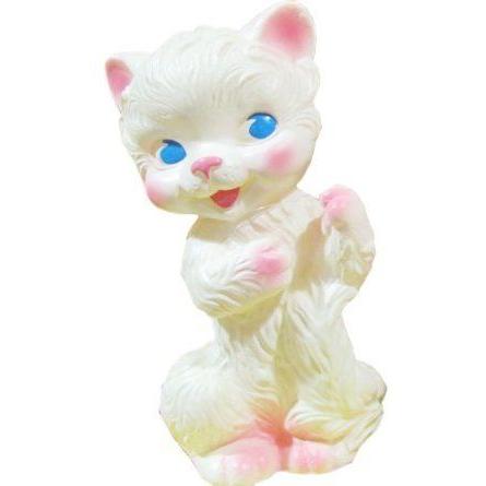 高級素材使用ブランド Okutani Vintage フィギュア 人形 ドール Doll Cat White Rubber その他