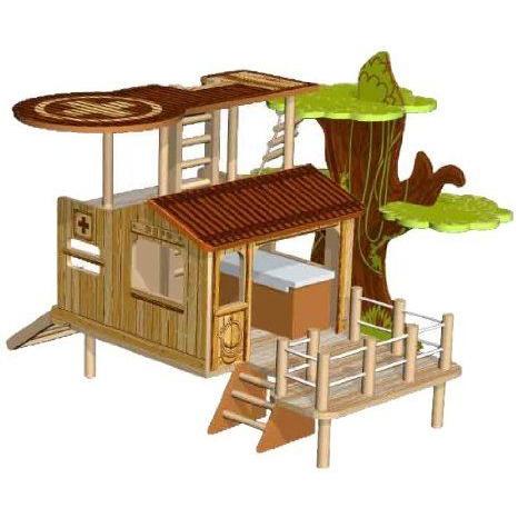Papo Bush Outpost Toy フィギュア Playset