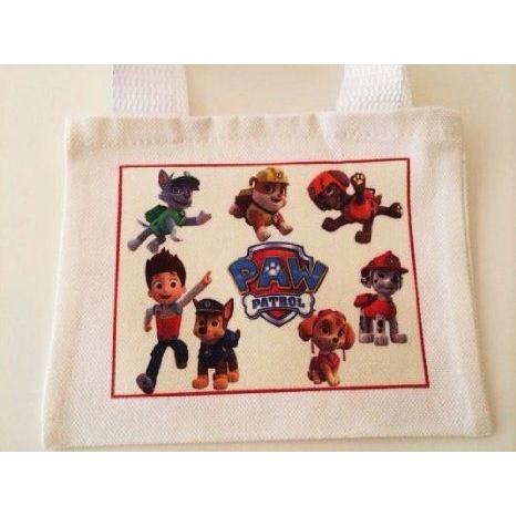 Paw Patrol Inspired Canvas Tote Bag フィギュア おもちゃ 人形