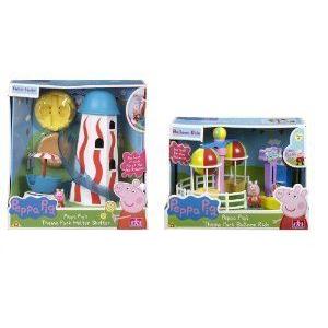 Peppa Pig's Theme Park BUNDLE - Helter Skelter \u0026 Balloon Ride 2 Items (Dispatched from UK)