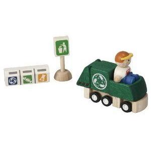 PlanToys (プラントイ) Plan City Recycling トラック Set Vehicle ミニカー ミニチュア 模型 プレイセッ