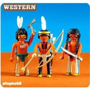 PLAYMOBIL (プレイモービル) #6272 Native American Indian Warriors (3)! NEW!