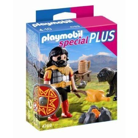 PLAYMOBIL (プレイモービル) Barbarian with Dog at Campfire ブロック おもちゃ