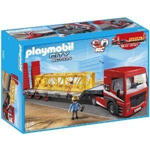 Playmobil 5467 City Action - Tracteur routier avec grande remorque