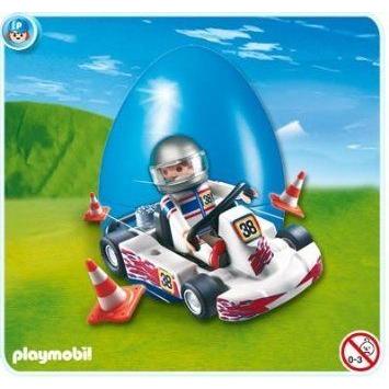 Playmobil Easter Egg Blue - Go Cart and Driver Set ゲーム、おもちゃ-フィギュア-フィギュア本体