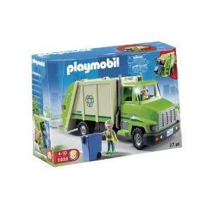 Playmobil Green Recycling Truck 立ちはだかる 手あそび フィギュア-フィギュア本体-ゲーム、おもちゃ