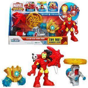 Playskool Heroes Marvel (マーブル) Super Hero (スーパーヒーローズ) Adventures Action Gear Iron Man