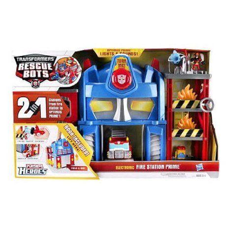 Playskool Heroes Transformers (トランスフォーマー) Rescue Bots Electronic Fire Station Prime Plays