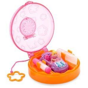 Polly Pocket Glitz'n Go Compacts Playset - Polly with Purple Car, Glitter, Gems, Glue and Compact
