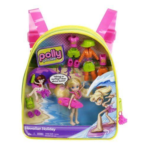 Polly Pocket Hawaiian Holiday Polly Travel Backpack ドール 人形 フィギュアの画像