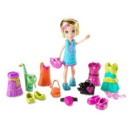 Polly Pocket Pop 'N Lock Polly And Sssnaxophone Fashions ドール 人形 フィギュア