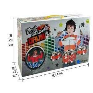 pooqdo Random Color Top Popular Jazz Musical Instrument Drums Toys, Kids Drummer Kit フィギュア お