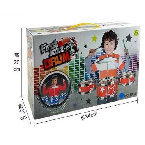 pooqdo Random Color Top Popular Jazz Musical Instrument Drums Toys, Kids Drummer Kit フィギュア おの画像