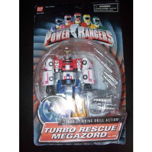 Power Rangers Tubo Bandai バンダイ 1997 Turbo Rescue Megazord Zord 5 アクションフィギュア 人形 お