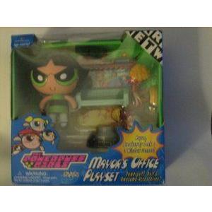 Powerpuff Girls Mayors Office Playset ドール 人形 フィギュア